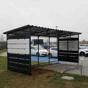 wiata rowerowa panelowa